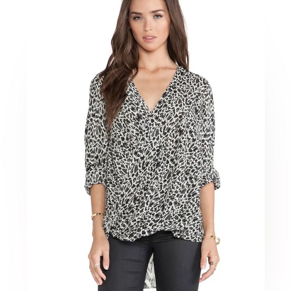 10 CROSBY DEREK LAM  Silk Crepe Blouse